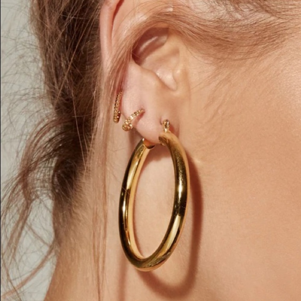Luv Aj Gold Amalfi Hoops